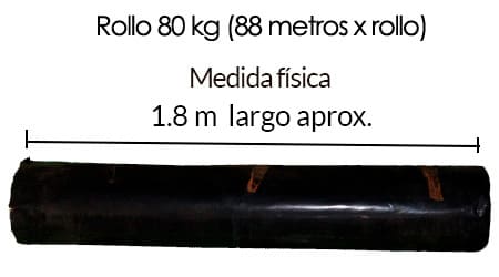 Contra la voluntad Bolsa Discriminación sexual Rollo de plástico negro de 80 kgs / 6 m de ancho / calibre 600 (88 metros  por rollo) (IVA 16%) [] - $4,238.90 : .: Hydro Environment .: