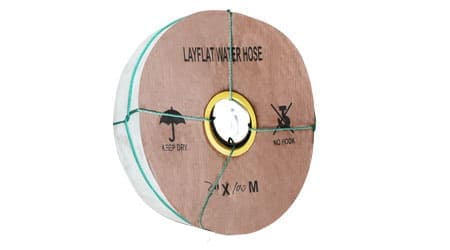 Rollo de Layflat o Manguera plana de 3 pulgadas, mediana presión ( 2 Bar) de 100 metros de largo (IVA tasa 0%)