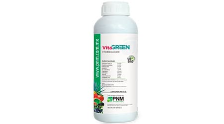 Fertilizante regulador de crecimiento. Vita Green de 1 litro. (IVA tasa 0%)