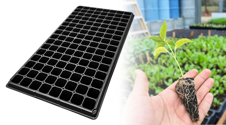Charola de germinación de 128 Cavidades