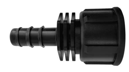 Conexión Hembra de Manguera o Poliducto de 16 mm a 1/2 pulgada