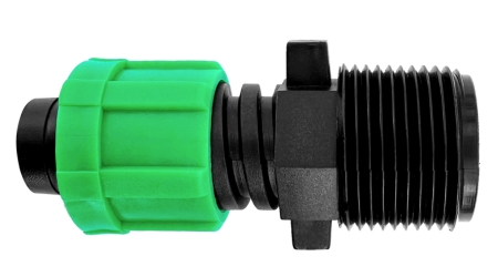 Cople de Cintilla de 17 mm a 3/4 de pulgada Tipo Macho