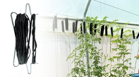 Gancho para tutoreo con rafia tomatera 8 m – galvanizado