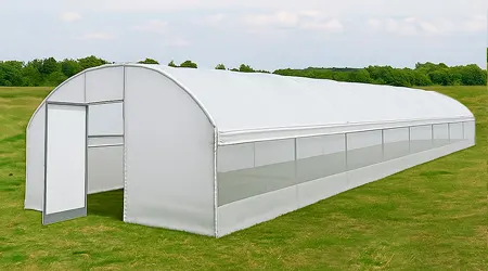 Invernadero Hidropónico Tipo Túnel 5x24 m: Perfecto para FVH y Cultivo de Hortalizas Invernadero para hidroponia mini invernadero tipo tunel microtunel micro mini invernaculo vivero para patio jardín terraza hogar casa casero