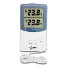 Termómetro Digital Interior y Exterior con Sensor y Memoria