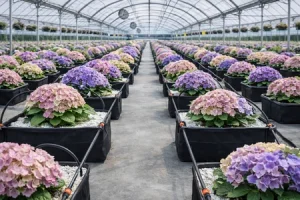 cultivo hidroponico de flores