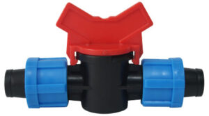 Mini válvula doble espiga 17 mm, mini balbula doble espiga, Llave de paso para manguera tipo cintilla 17 mm, mangera tipo sintilla, mangera tipo sintiya