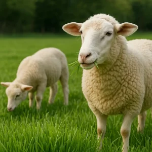 Alimentación de ovinos borregos con forraje