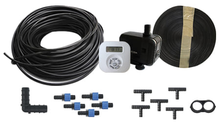 Equipo Automatizado de Riego para 30 Plantas, Kit de riego automatizado para 30 plantas, Paquete automatizado de riego para 30 plantas, Kit de riego por goteo automatizado para 30 plantas, Sistema de riego casero automatizado para 30 plantas