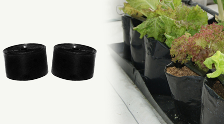 Canaletas hidropónicas para bolsas de cultivo