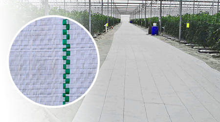 Mallas agrícolas anti malezas color blanco 