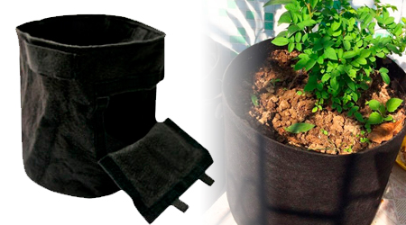 maceta hidropónica bolsa para cultivo de papa y tuberculos con tapa compuerta ventana "Maceta geotextil con ventana" Bolsa para cultivo de papas con solapa Maceta de tela para tubérculos Maceta con compuerta para raíces Bolsa de cultivo con ventana de inspección maceta de tela