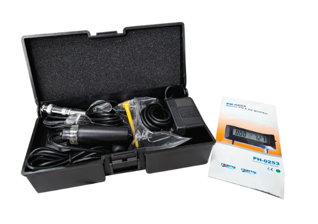 Estuche con kit de medicion combo para ph y electroconductividad