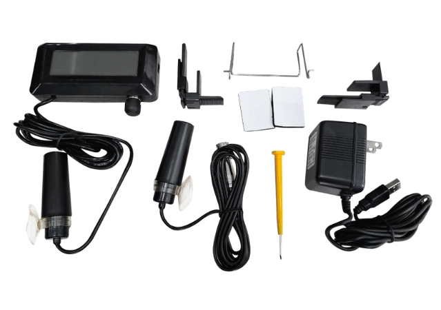 accesorios incuidos en el medidor combo para hidroponia de ph y conductividad electrica