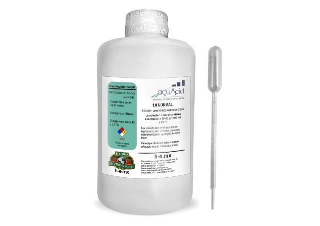 Buffer de pH, regulador de pH, solución para pH, ajuste de pH, corrector de pH, estabilizador de pH, acidificante, alcalinizador, aditivo de pH, solución líquida, compuesto de pH, tratamiento de pH, ácido líquido, regulador ácido, preparado de pH, incremento de pH regulador de pH para subir
subir pH en hidroponía
solución para pH ácido en plantas
hidróxido de sodio agrícola
pH up cultivo sin suelo
buffer alcalino para plantas
corrector de pH alcalino
ajuste de pH nutritiva
aumentar pH hidroponía
subir pH solución nutritiva