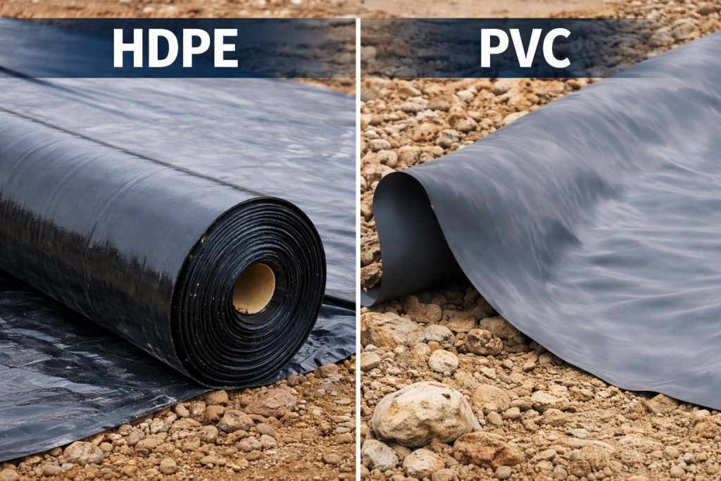 Materiales comunes (HDPE/PVC) y diferencias prácticas