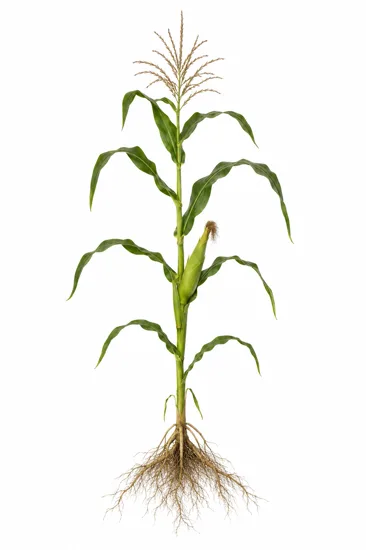 fisionomía de la planta de maíz