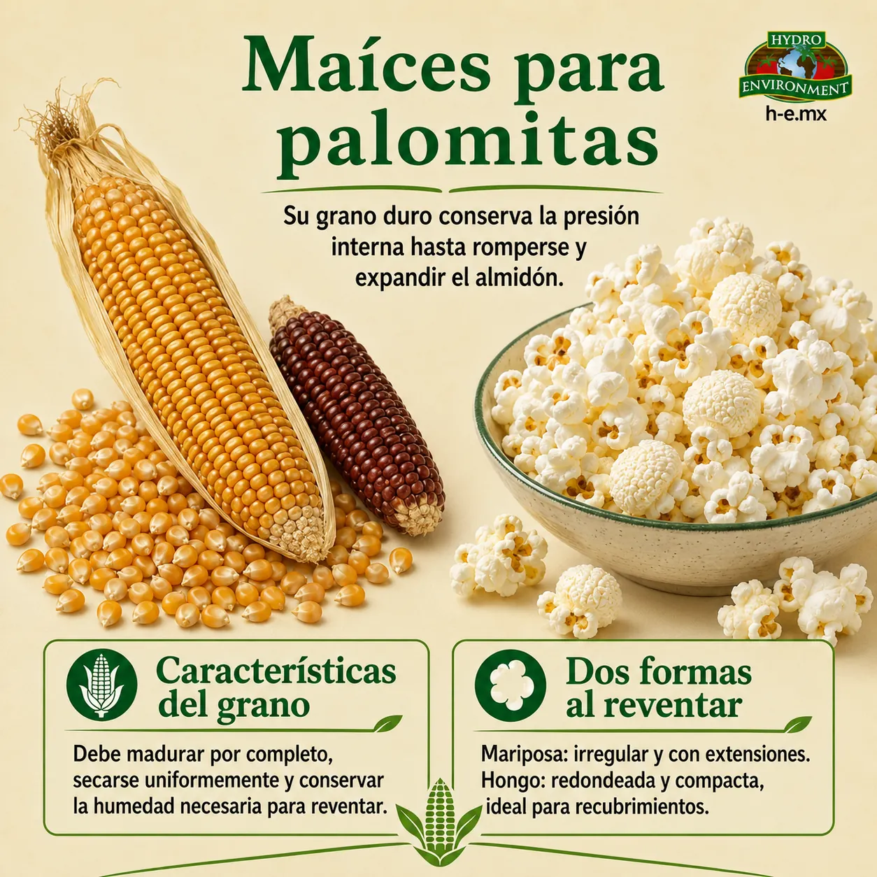 tipos de maices para palomitas